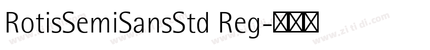 RotisSemiSansStd Reg字体转换